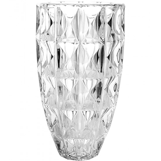 Vaso 27cm Por 15cm Aquamarine Em Cristal Ecológico